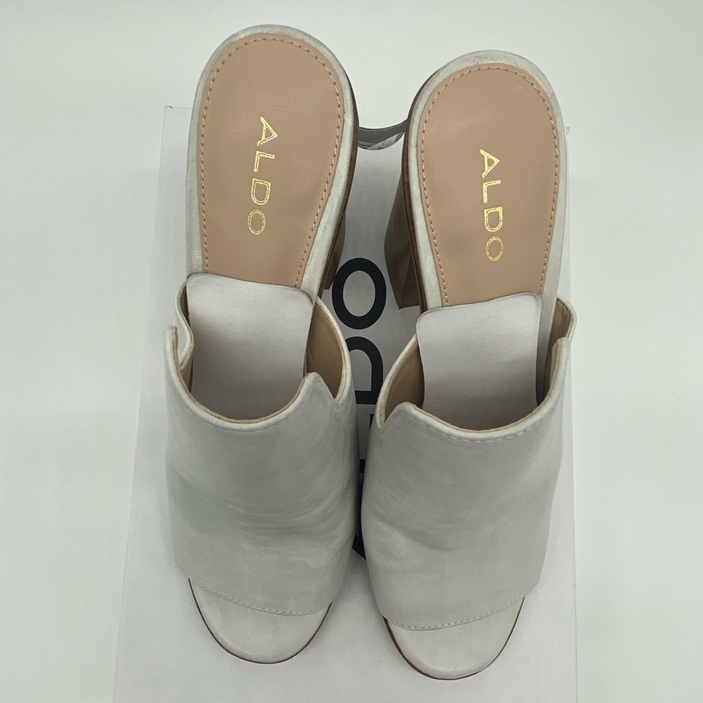 Aldo Legossa Leather Block Heel Mules - Picture 11 of 11